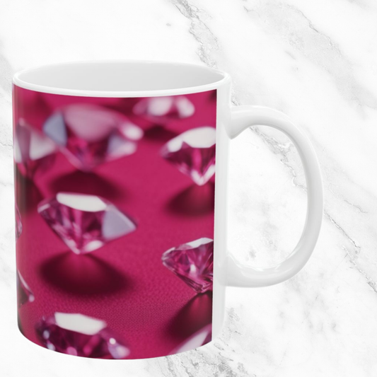 Pink Diamond Sparkle 11oz Mug