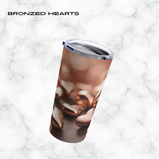 Bronzed Hearts 20oz Tumbler