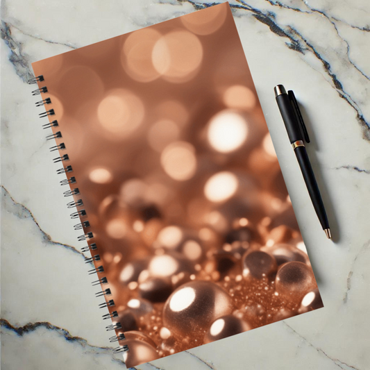 Copper Gleam 5.5”x8.5" Hardcover Notebook