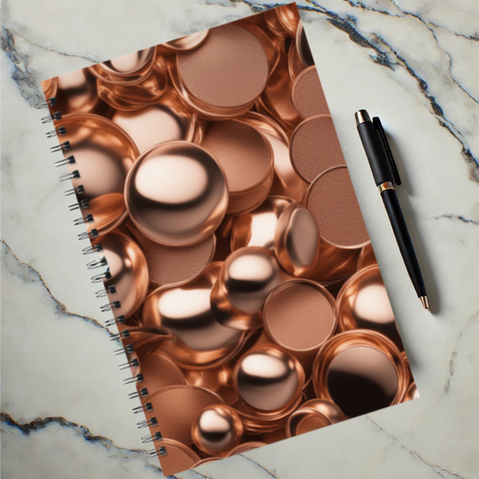 Coppery Curves 5.5”x8.5" Hardcover Notebook