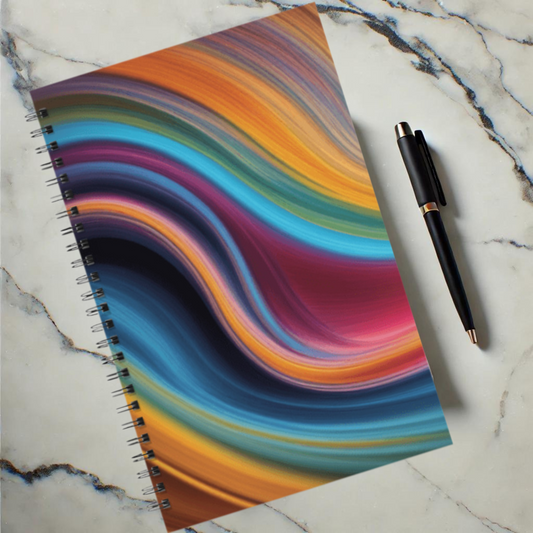 Cosmic Waves 5.5”x8.5" Hardcover Notebook