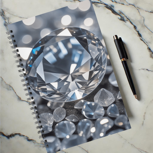 Diamond Cascade 5.5”x8.5" Hardcover Notebook