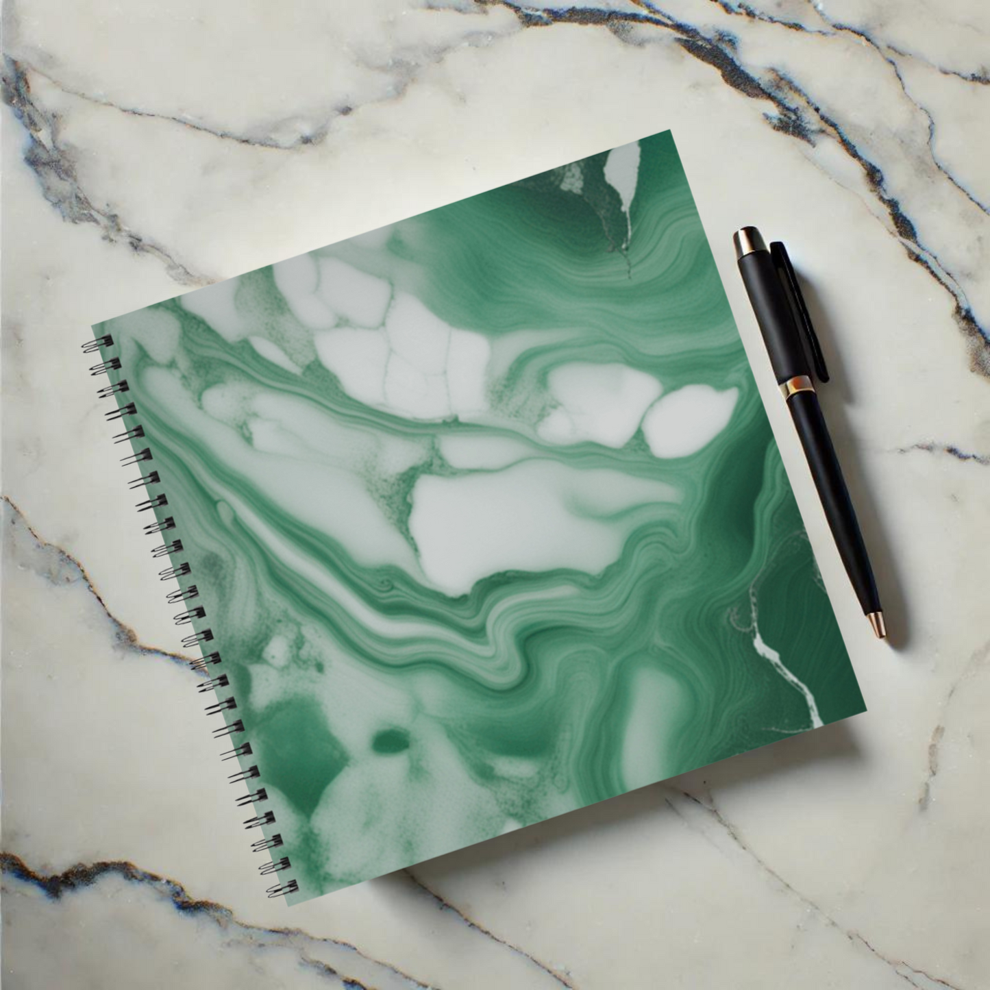 Emerald Essence 8.5"x8.5" Hardcover Notebook
