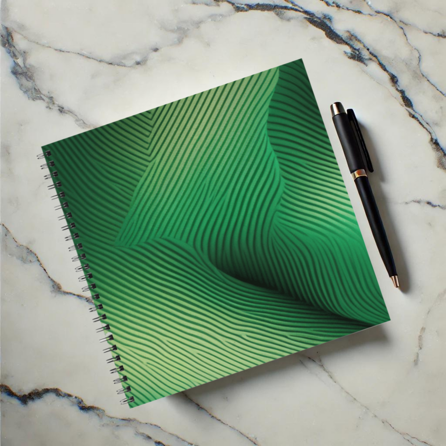 Emerald Gaze 8.5"x8.5" Hardcover Notebook