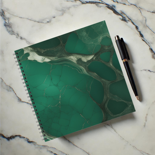Emerald Web 8.5"x8.5" Hardcover Notebook