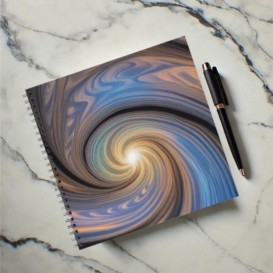 Galactic Glow 8.5"x8.5" Hardcover Notebook