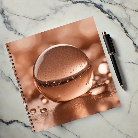 Glistening Globe 8.5" x 8.5" Hardcover Notebook