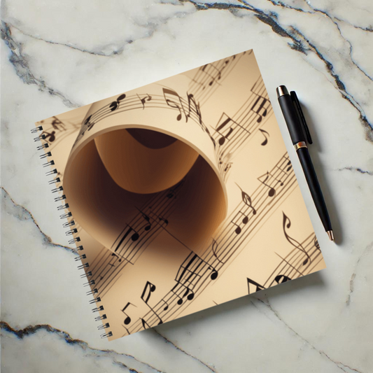 Golden Harmony 8.5"x8.5" Hardcover Notebook