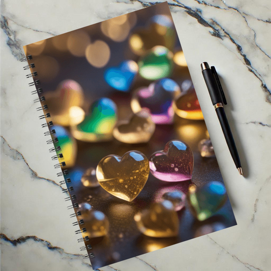 Golden Love Glow 5.5"x8.5" Hardcover Notebook