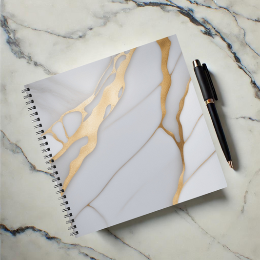 Golden Streams 8.5"x8.5" Hardcover Notebook