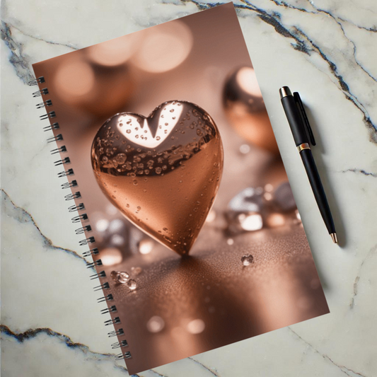 Heart of Bronze 5.5”x8.5" Hardcover Notebook