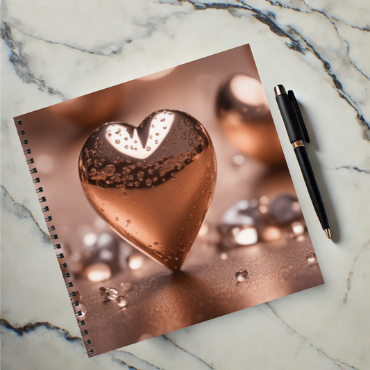 Heart of Bronze 8.5" x 8.5" Hardcover Notebook