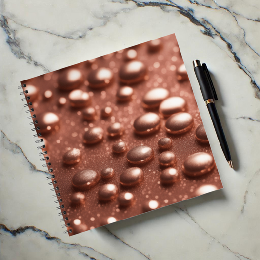 Luminous Drops 8.5" x 8.5" Hardcover Notebook