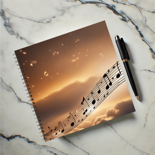 Melody of Love 8.5"x8.5" Hardcover Notebook