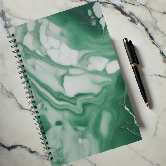 Emerald Essence 5.5”x8.5" Hardcover Notebook