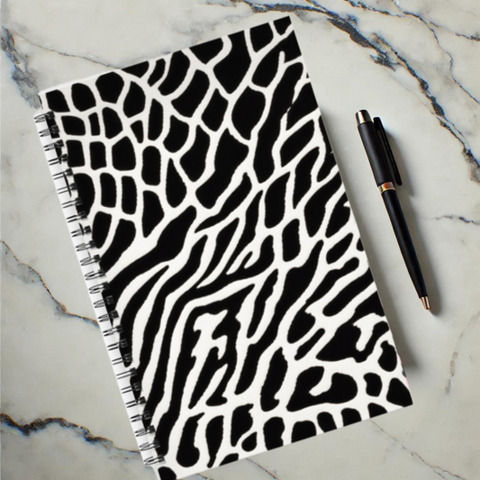 Monochrome Maze 5.5”x8.5" Hardcover Notebook