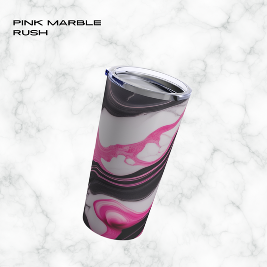 Pink Marble Rush 20oz Tumbler