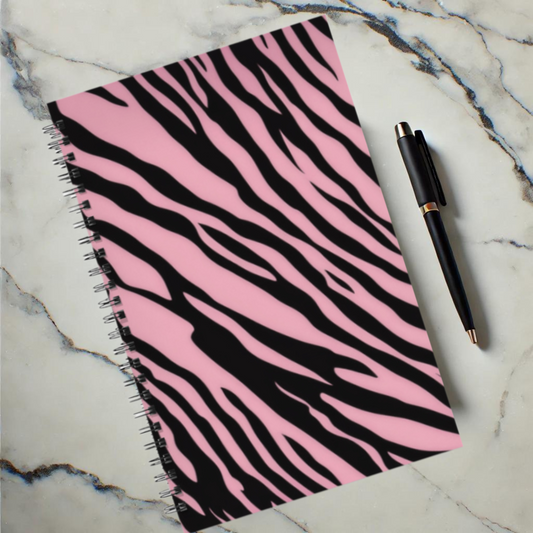 Pink Zebra Rush 5.5"x8.5" Hardcover Planner
