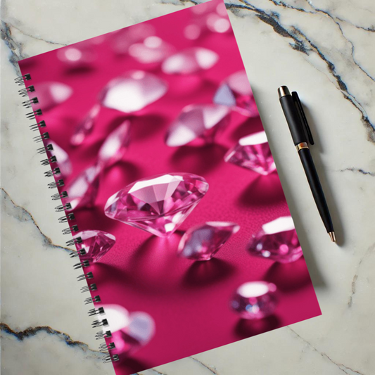 Pink Diamond Sparkle 5.5"x8.5" Hardcover Planner