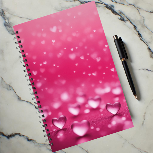 Pink Heart Dream 5.5"x8.5" Hardcover Planner