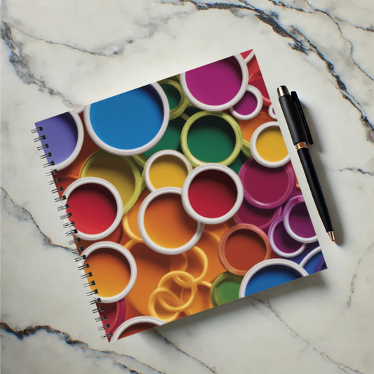 Rainbow Reverie 8.5"x8.5" Hardcover Notebook