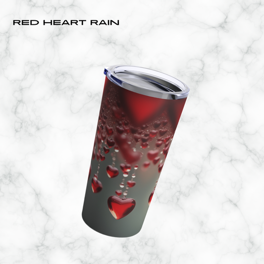 Red Heart Rain 20oz Tumbler