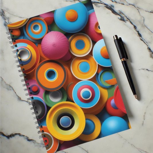 Retro Rings 5.5"x8.5" Hardcover Planner