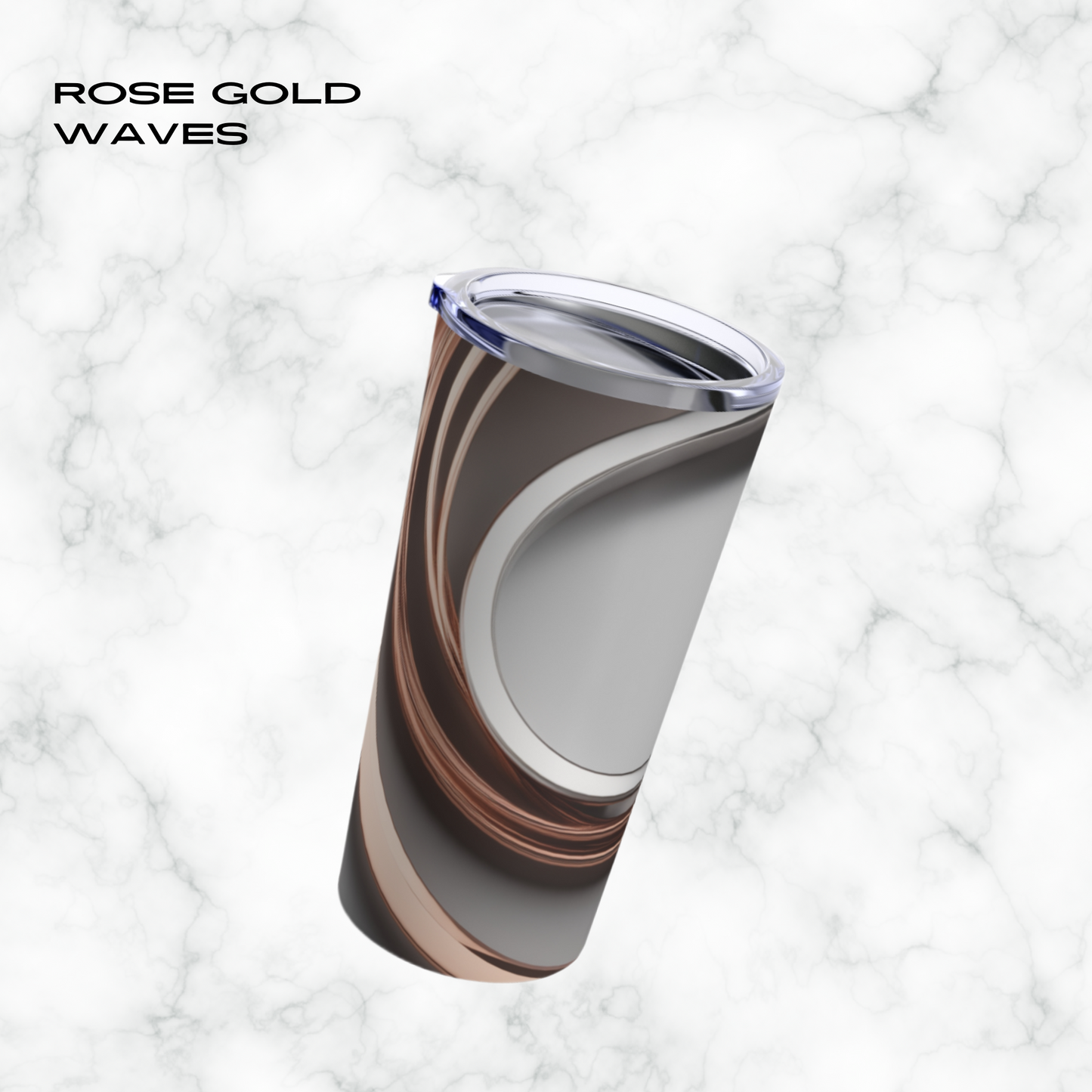 Rose Gold Waves 20oz Tumbler