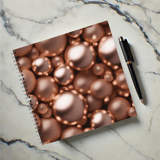 Rosy Gleam 8.5" x 8.5" Hardcover Notebook