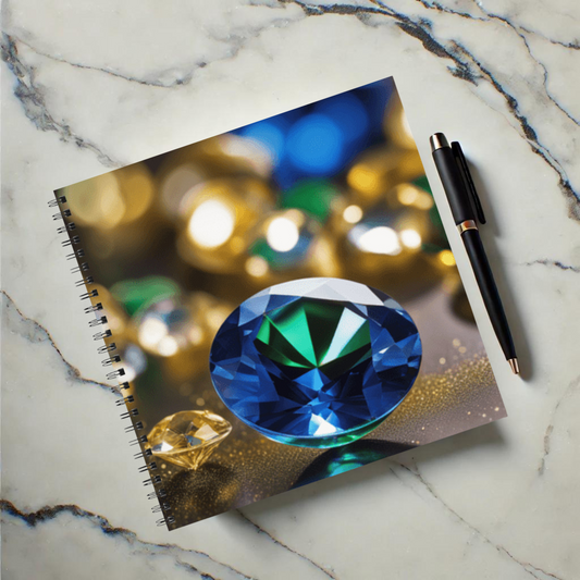 Sapphire Glow 8.5" x 8.5" Hardcover Notebook