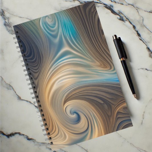 Serene Whirl 5.5”x8.5" Hardcover Notebook