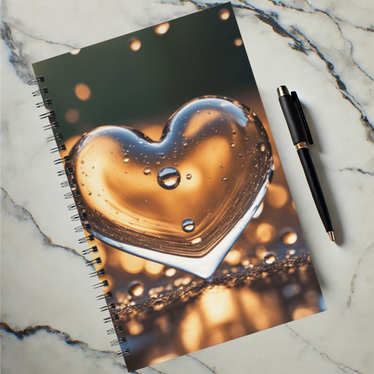 Sunset Heart Splash 5.5"x8.5" Hardcover Planner