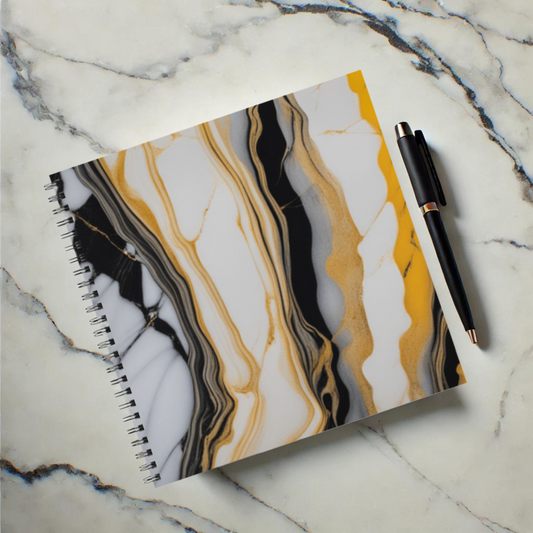 Sunset Marble 8.5"x8.5" Hardcover Notebook