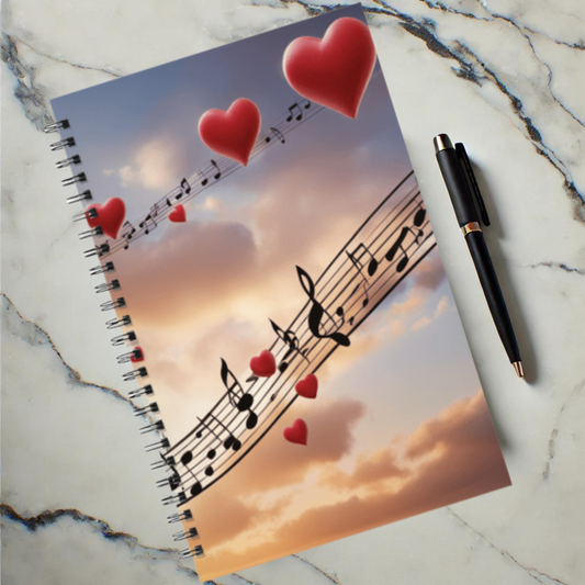 Symphony in the Sky  5.5"x8.5" Hardcover Planner
