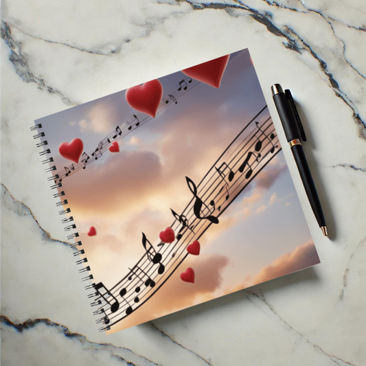 Symphony in the Sky 8.5"x8.5" Hardcover Notebook