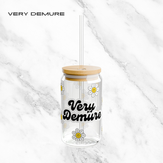 Very Demure 16oz Glass Tumbler | Soda Can