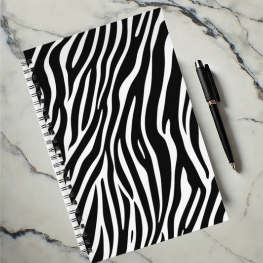 Zebra Zen 5.5”x8.5" Hardcover Notebook