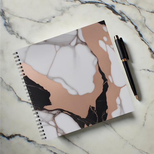 Rose Gold Luxe 8.5"x8.5" Hardcover Notebook