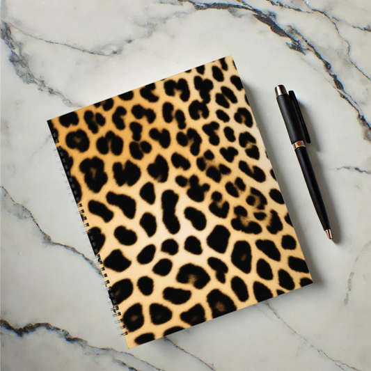 Leopard Luxe 8.5”x11” Hardcover Notebook