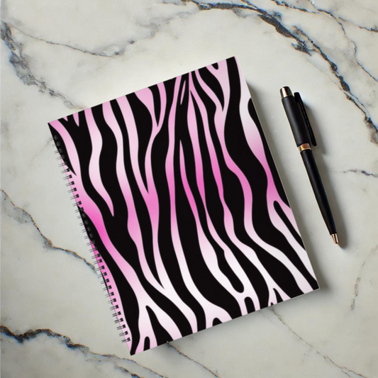 Electric Stripes 8.5”x11” Hardcover Notebook