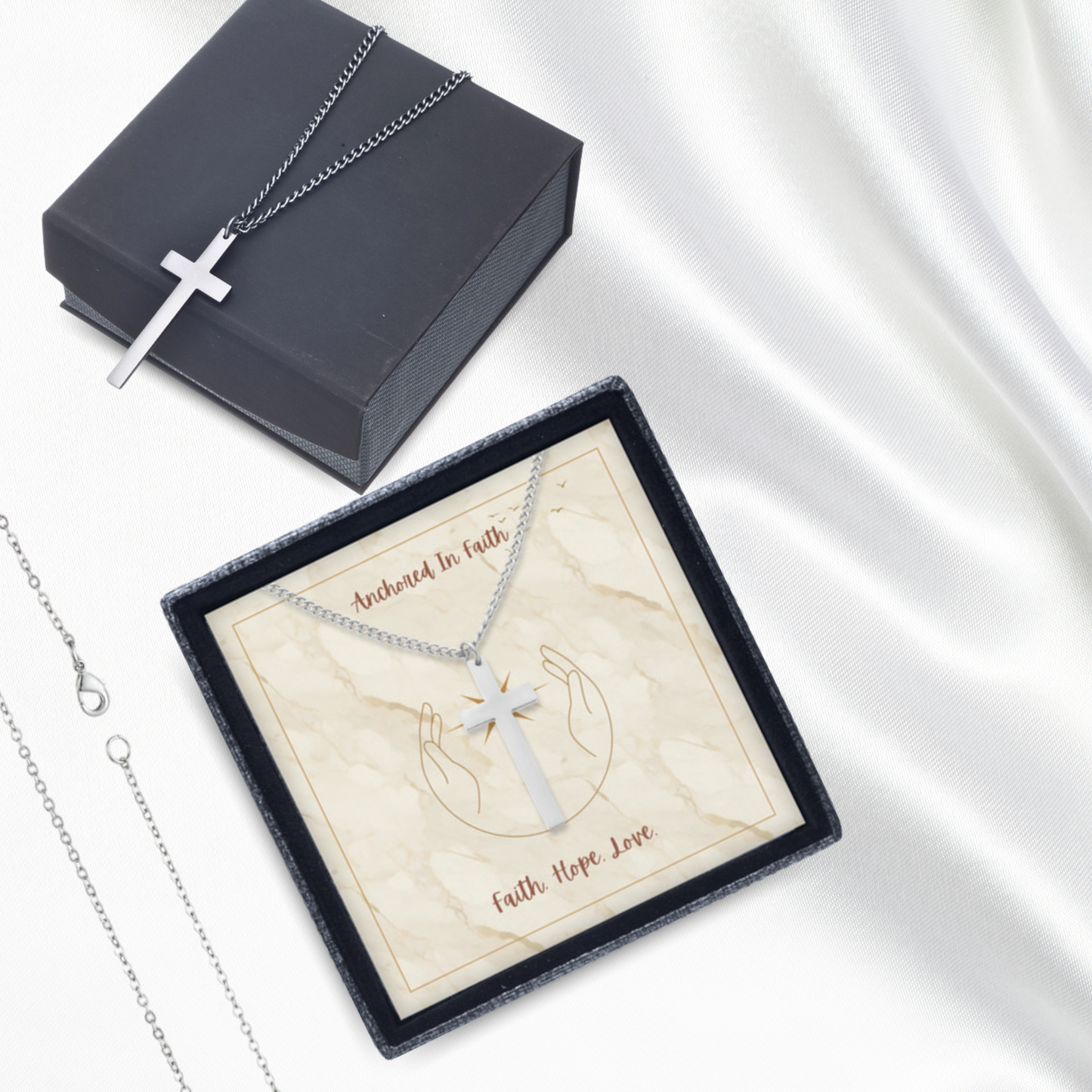 Anchored in Faith - Cross Necklace