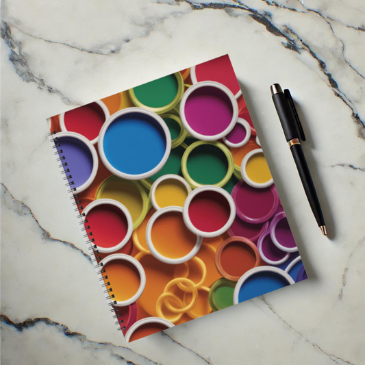 Rainbow Reverie 8.5"x11" Hardcover Notebook