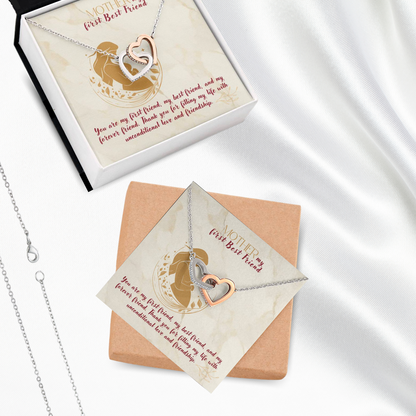 Endless Friendship - Locked Hearts Necklace