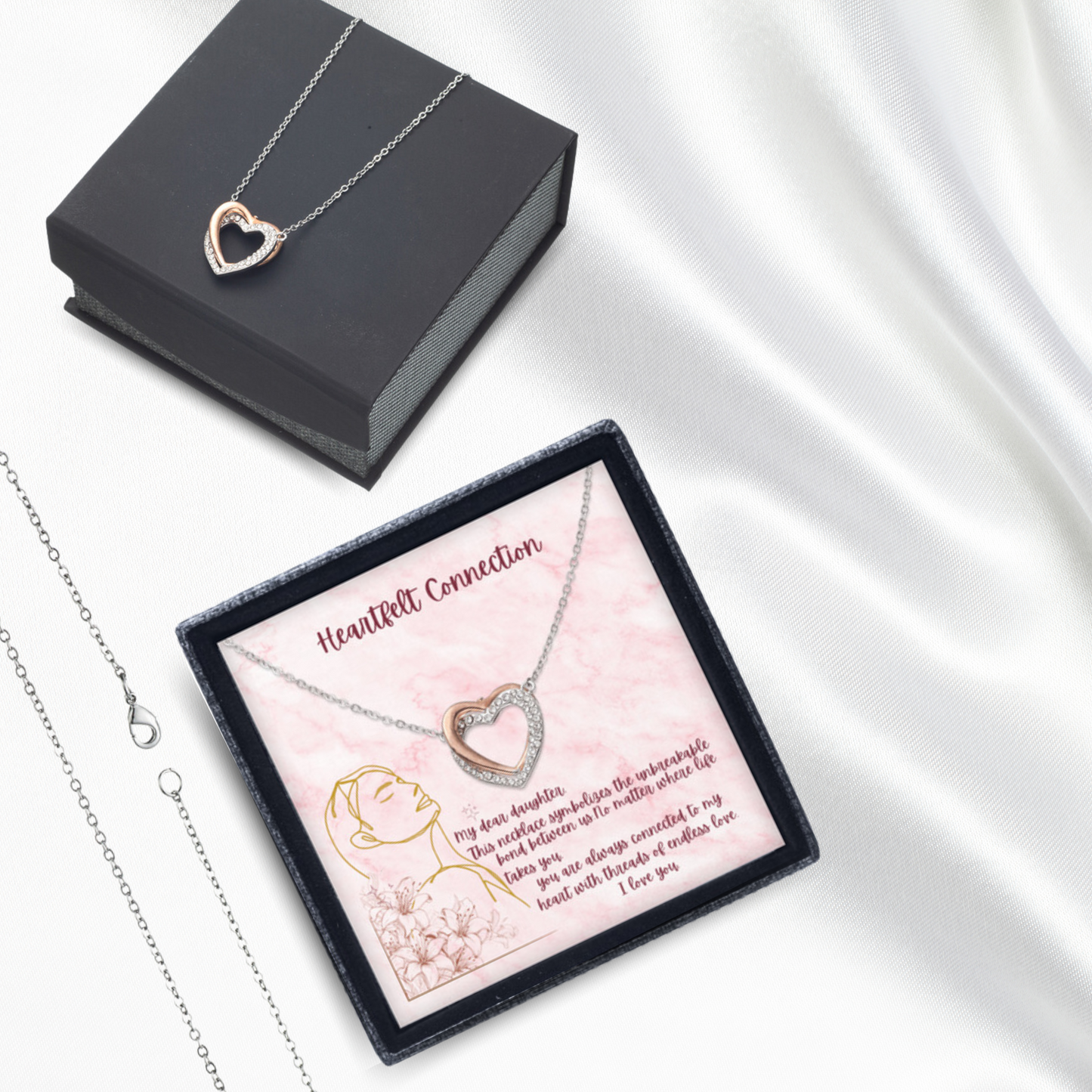 Enduring Bond - Twin Hearts Necklace