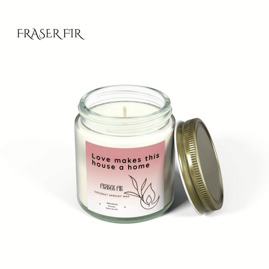 4oz Fraser Fir Clear Candle – Love Makes a Home