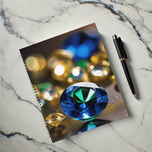 Sapphire Glow 8.5"x11" Hardcover Notebook