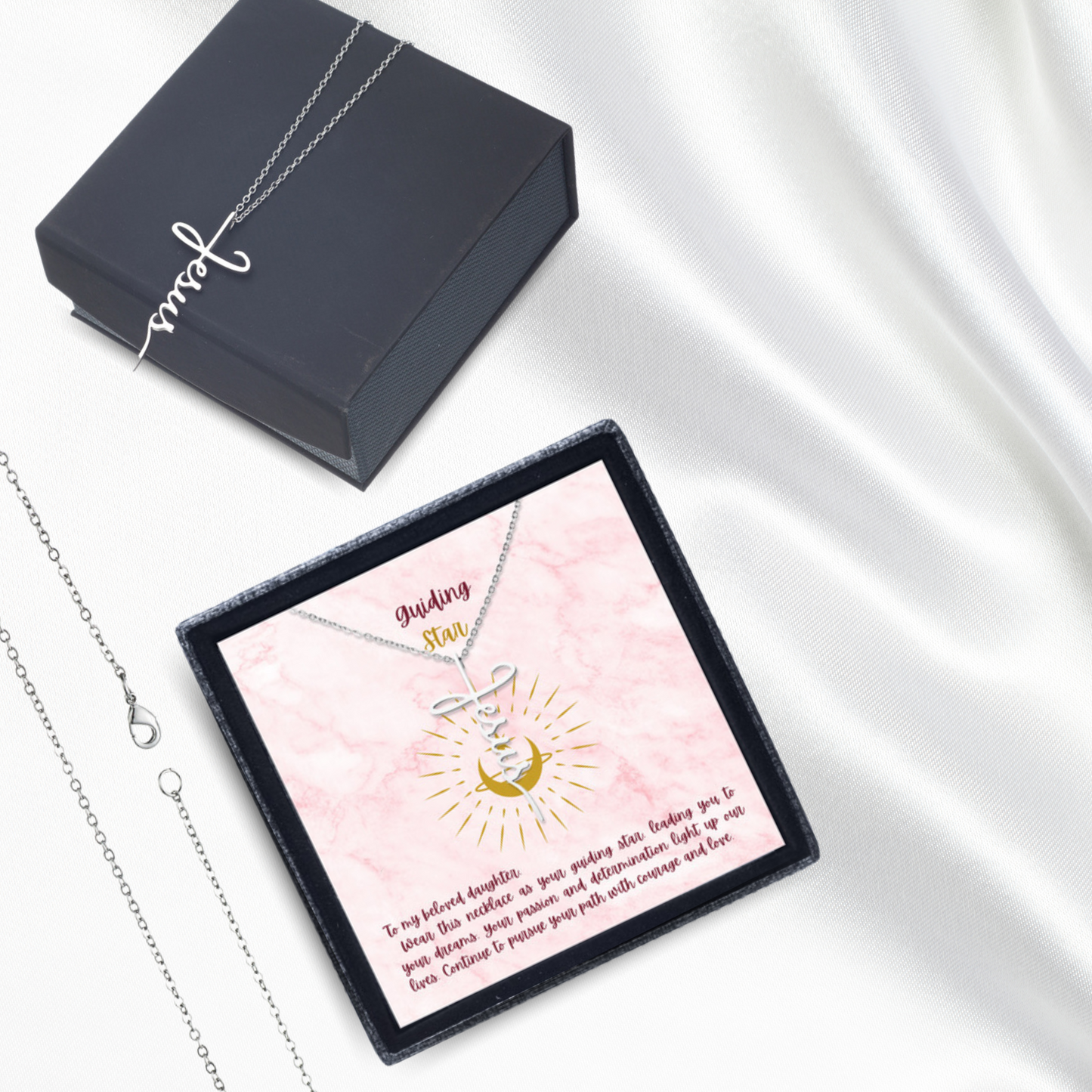 Guiding Light - Jesus Cross Necklace