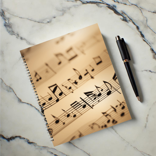 Symphony of Notes 8.5"x11" Hardcover Notebook