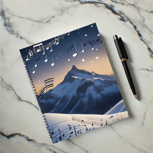 Winter Serenade 8.5"x11" Hardcover Notebook