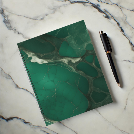 Emerald Web 8.5"x11" Hardcover Notebook